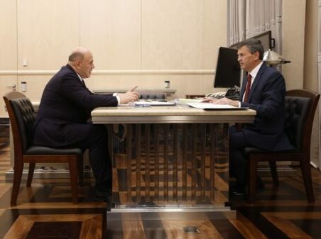 Встреча Михаила Мишустина с ректором Президентской академии Алексеем Комиссаровым